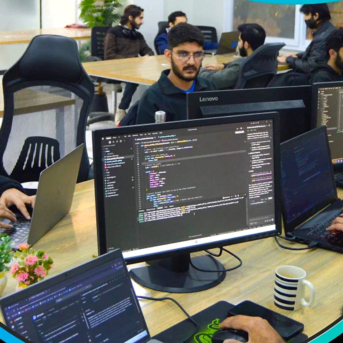 Aeyron engineers working in the Islamabad office